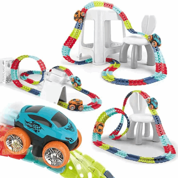 BestToys Մանկական մեքենաներ Flexible driveway: 140 parts