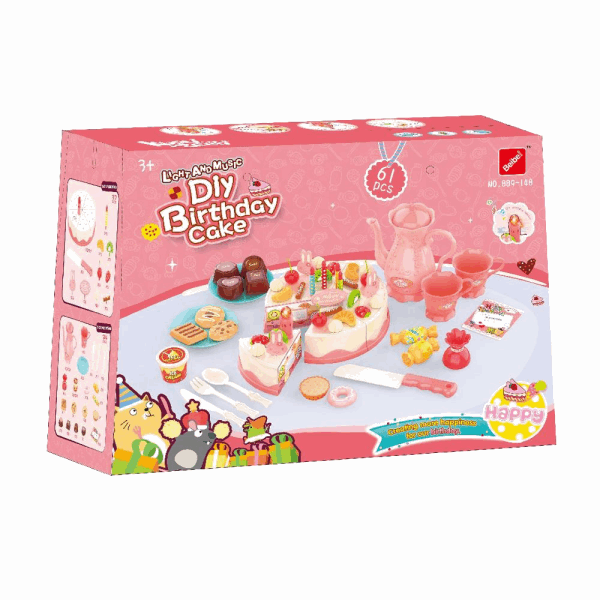 BestToys Fruits, vegetables and dishes Cutting cake