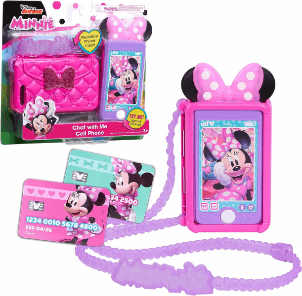 BestToys Զվարճալի խաղեր և խաղալիքներ Phone with bag Minnie