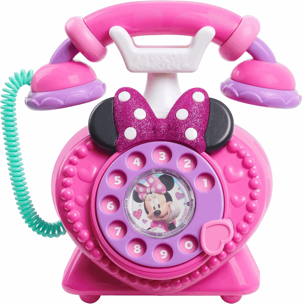 BestToys Զվարճալի խաղեր և խաղալիքներ Rotary phone Minnie Mosue