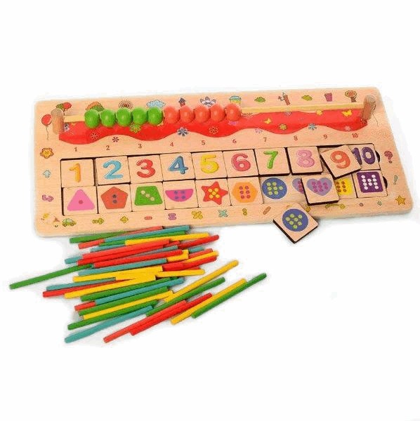 BestToys Wooden cultivating toys Mathematical wooden balances