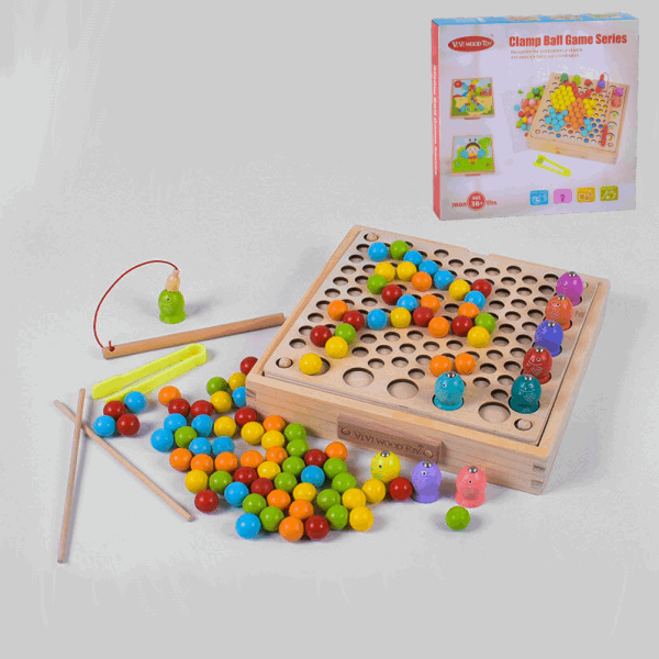 BestToys Wooden cultivating toys Wooden mosaic with balls