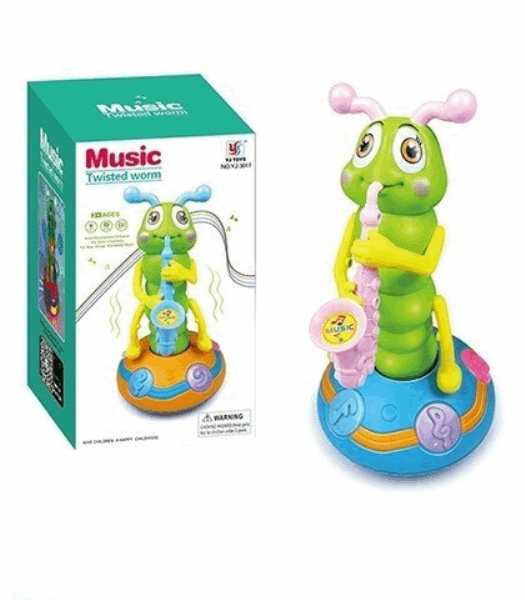 BestToys Light and sound toys Light and sound caterpillar with saxophone