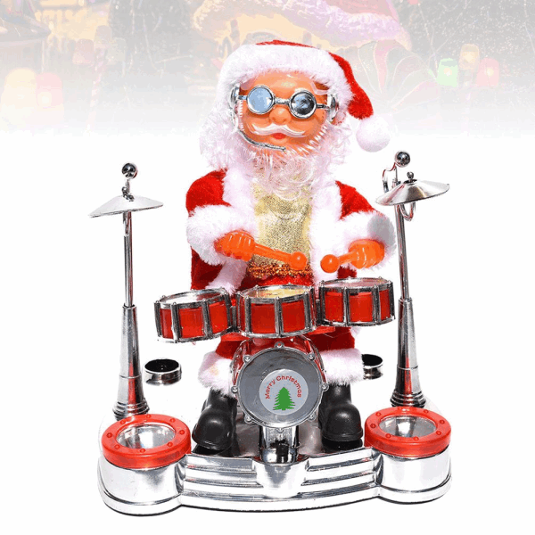 BestToys Ամանորյա խաղալիքներ Santa at the drum set