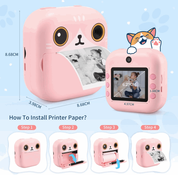 BestToys Cameras Instant Print Camera: Animal