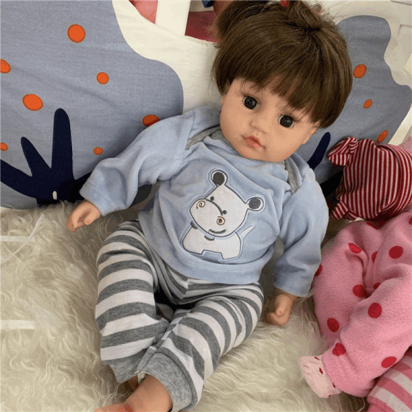 BestToys Doll Silicone realistic doll 45 cm model № 7