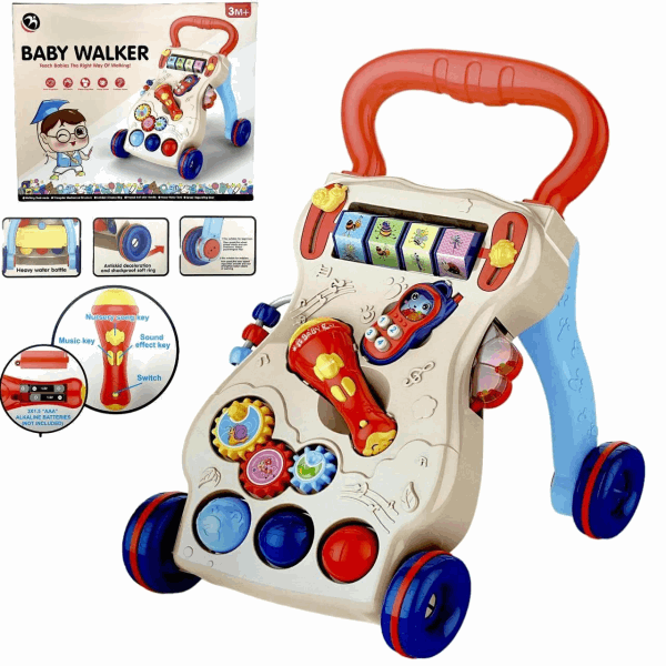 BestToys Baby walkies 3-in-1 musical baby walker