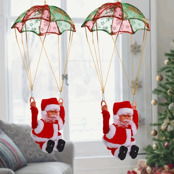 BestToys Ամանորյա խաղալիքներ santa with parachute