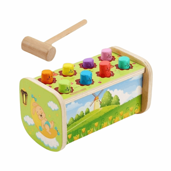 BestToys Wooden cultivating toys Game with a wooden hammer 