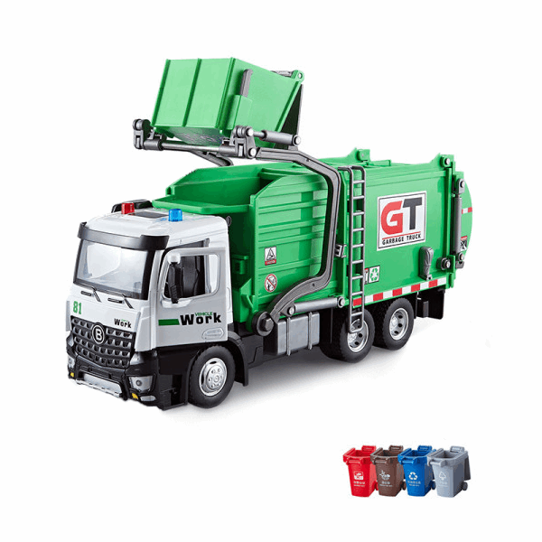 BestToys Collection cars Metal garbage truck