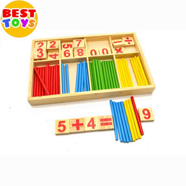 BestToys Деревяные развиваюшие игоушки Детская забавная математика модель № 1