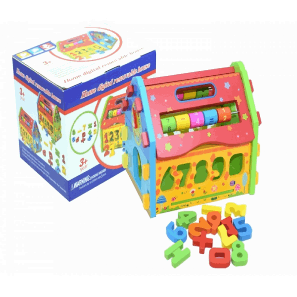 BestToys Փայտե զարգացնող խաղալիքներ Փայտե զարգացնող տնակ մոդել № 2