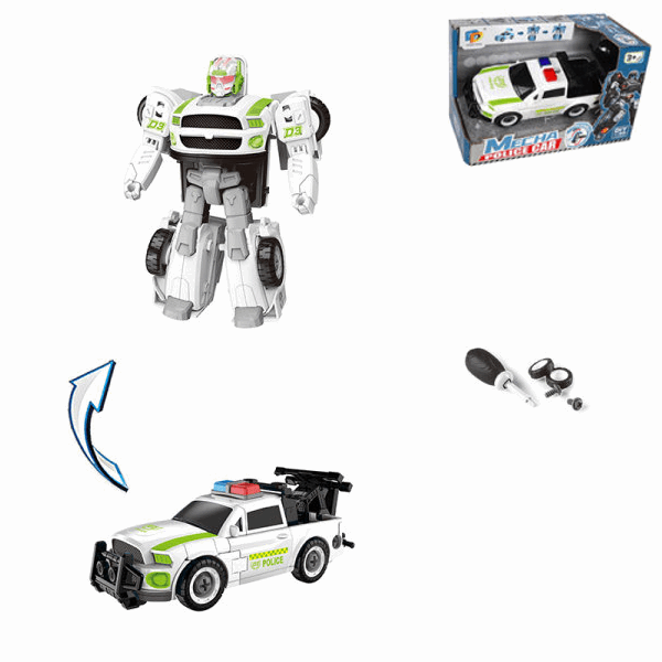 BestToys Robots and transformers Police robot car with screwdriver