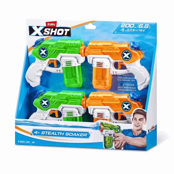 BestToys Ջրային զենքեր Water blaster X-shot (4 pieces)