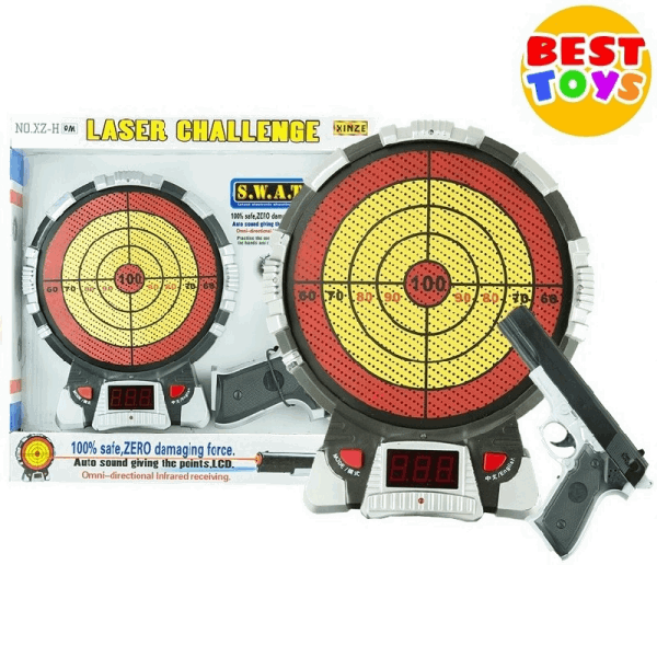 BestToys Guns with light and sound Laser gun with electronic target model № 2