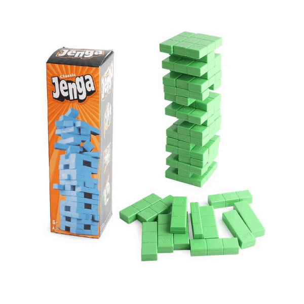 BestToys Ժամանցային խաղեր Classic Jenga with plastic stones