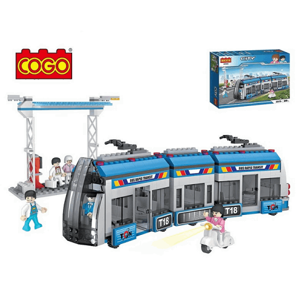 BestToys Lego կոնստրուկտորներ Կոնստրուկտոր «Տրամվայ»