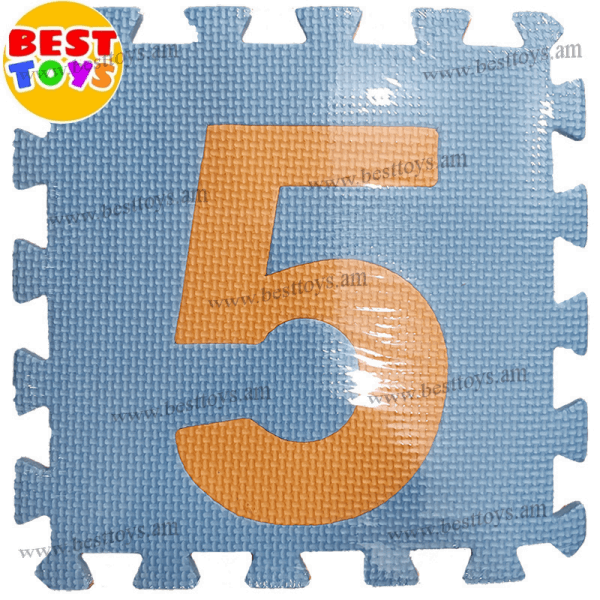 BestToys Colorful and painted puzzle mats Children's carpet-puzzle with numbers