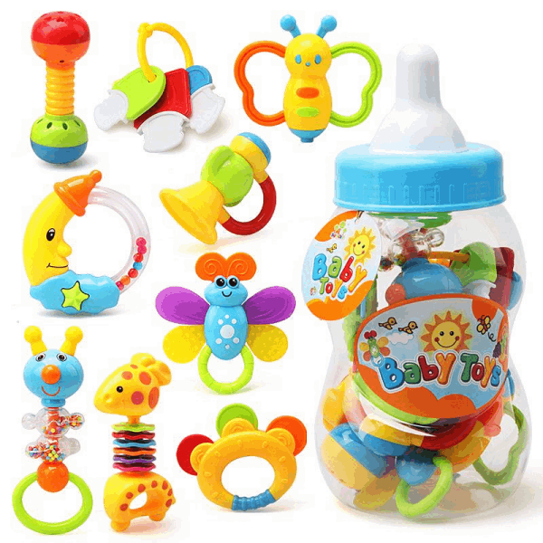 BestToys Շխկշխկան խաղալիքներ Rattle toys with a milk bottle