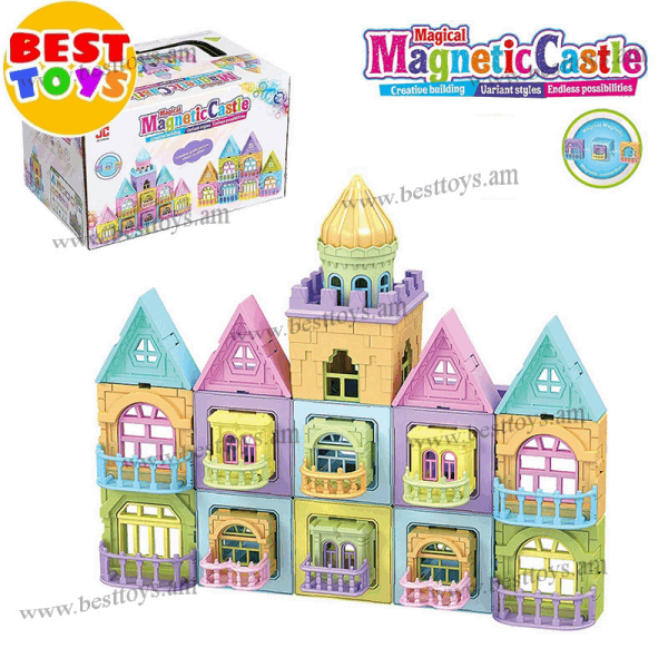 BestToys Магнитные конструкторы Магнитный конструктор замок 88 шт