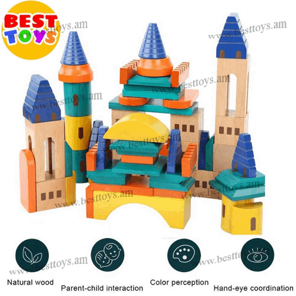 BestToys Duplo constructors for kiddies Wooden educational constructor