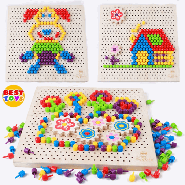 BestToys Duplo constructors for kiddies Pixel mosaic