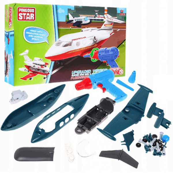 BestToys Duplo constructors for kiddies Constructor airplane 39 pcs (light, sound)