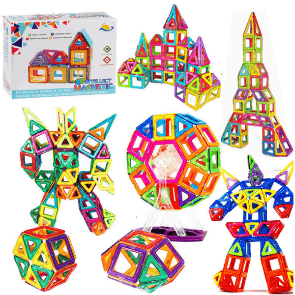 BestToys Magnetic constructors Magnetic 3D constructor 54 pcs