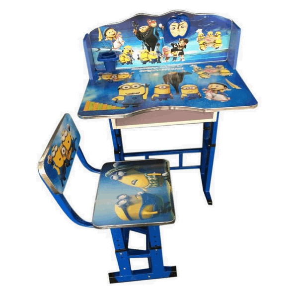 BestToys Educating tables Children's desk with chair Minions