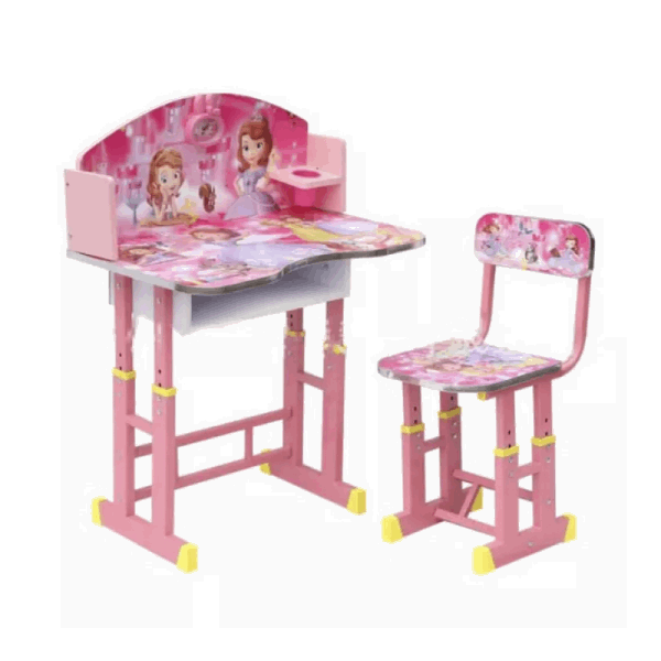 BestToys Школьные парты Детский письменный стол со стулом Sofia Princess