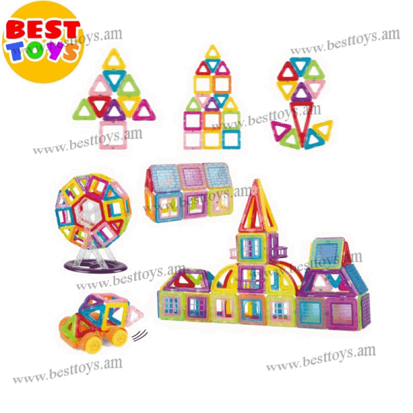 BestToys Magnetic constructors Magnetic constructors 128 pieces