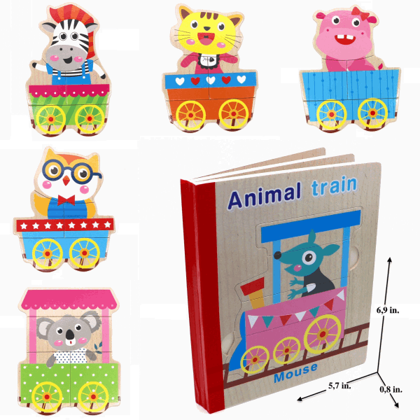 BestToys Wooden cultivating toys Wooden puzzle book