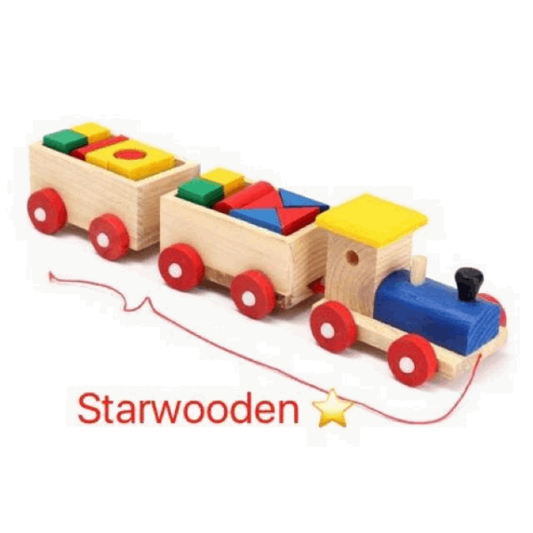 BestToys Wooden cultivating toys Small wooden train