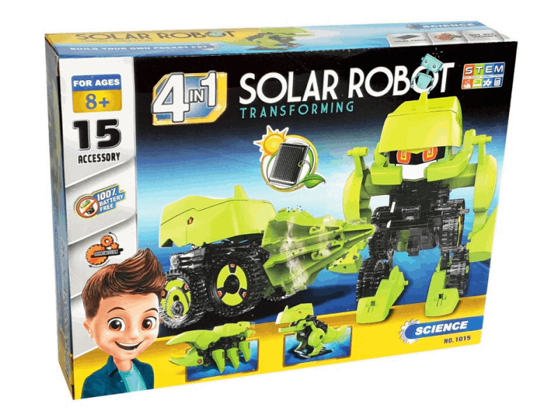 BestToys Գիտափորձեր Արևային էներգիայով աշխատող ռոբոտների հավաքածու 4-ը 1-ում