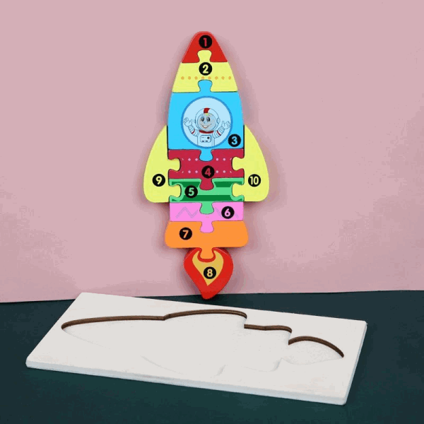 BestToys Փայտե զարգացնող խաղալիքներ Մանկական փայտե փազլ