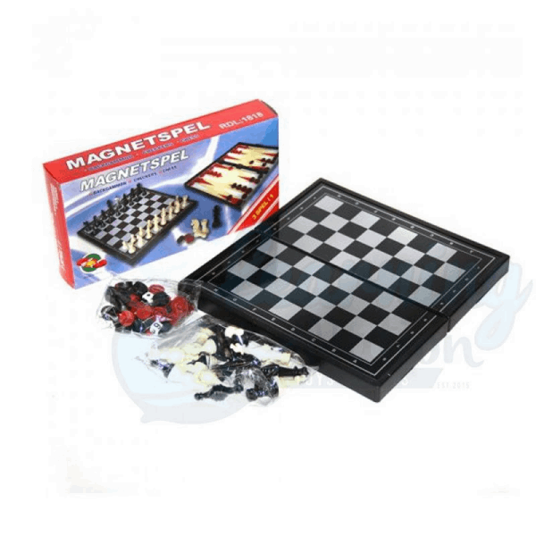 BestToys Զարգացնող և ինտելեկտուալ խաղեր 3 in 1 Magnetic Chess (Medium size)