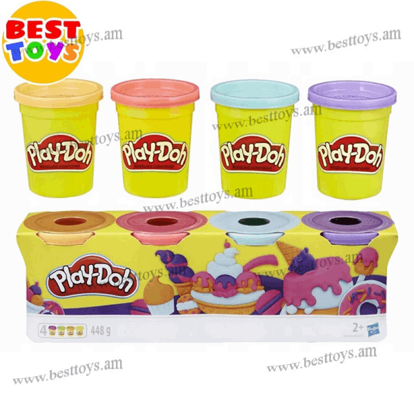 Play-Doh Play-Doh Պլաստիլին Play-Doh 4 տարա “Պլաստելային գույներ”