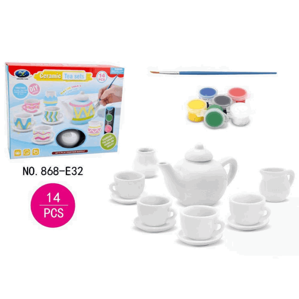 BestToys Ժամանցային խաղեր Paint it yourself tea set model № 5