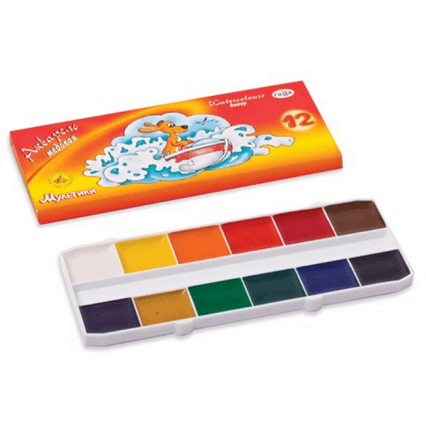 BestToys Other things for school Watercolor set Gamma 12 м2