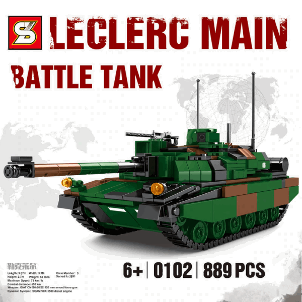 BestToys Lego կոնստրուկտորներ Կոնստրուկտոր տանկ «Battle tank 0102»