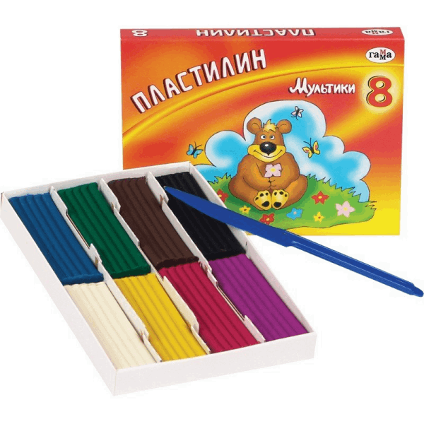 BestToys Другие школьные предметы Набор пластилина Гамма 8