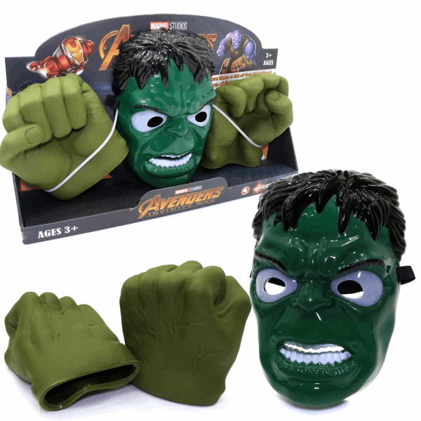 BestToys Սուպերհերոսներ և մուլտհերոսներ Marvel Avengers Hulk mask and gloves play set