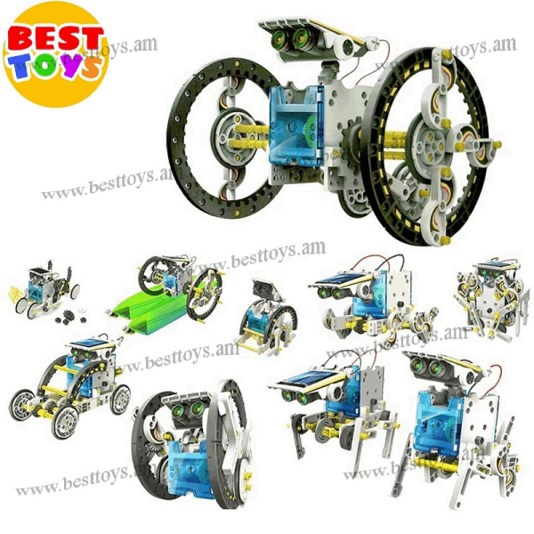 BestToys Գիտափորձեր 14 in 1 Solar Powered Robot Kit