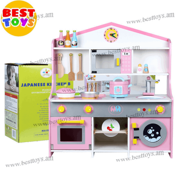 BestToys Деревянные куханные наборы Кухонный гарнитур деревянный КС-1