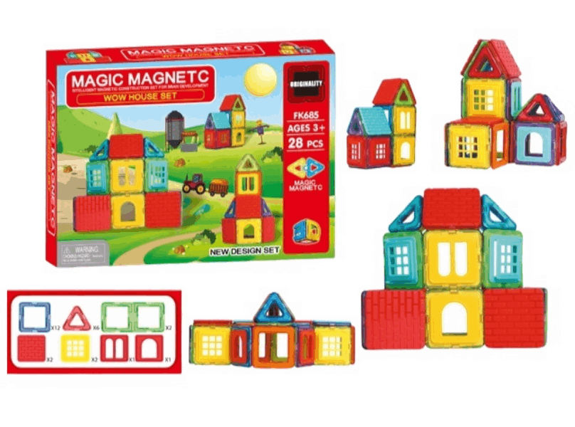 BestToys Magnetic constructors Մագնիսական կոնստրուկտոր 28կտոր FK685 AH-10304