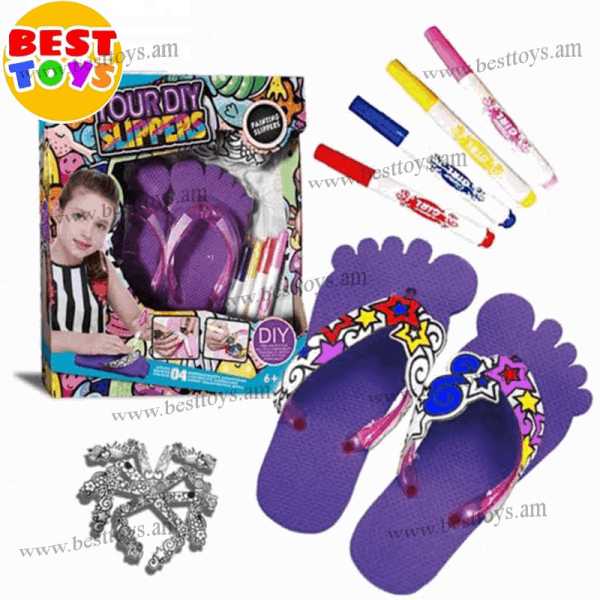 BestToys Ժամանցային խաղեր Colored slippers model 1