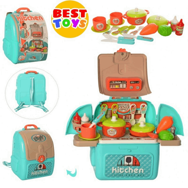 BestToys Kitchens and sinks Kitchen set with bag and suitcase