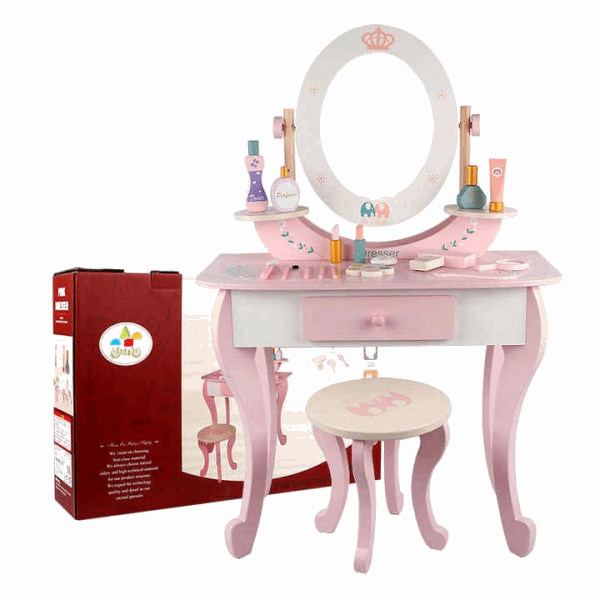 BestToys Toilet sets Children's wooden dressing table