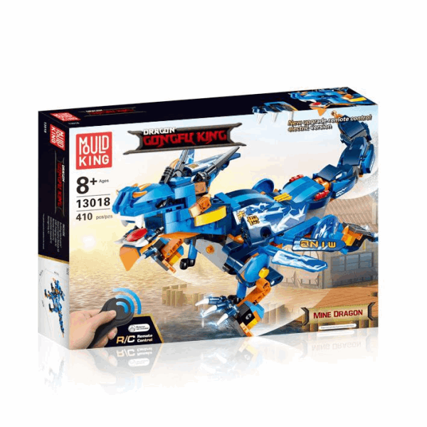 BestToys Lego կոնստրուկտորներ MOLD KING 13018 Հեռակառավարվող կոնստրուկտոր մարտական ​​վիշապ 410 դետալ