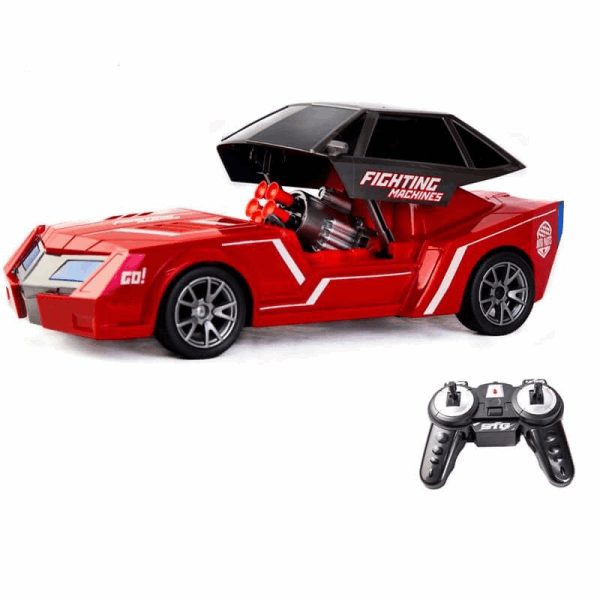 BestToys Radio control cars Transformer car that shoots soft bullets